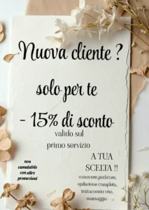 Scopri di più sull'articolo Promozione nuova cliente